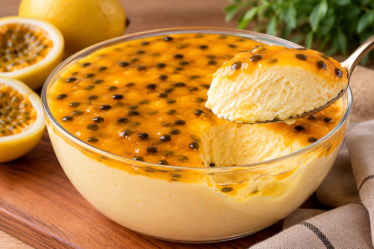 Receita de Mousse de Maracujá Cremoso