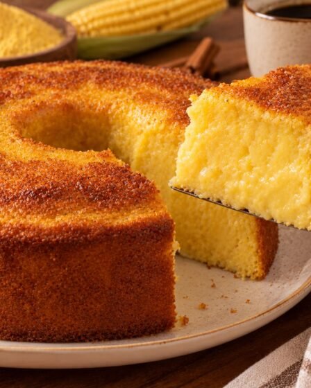 bolo de fubá cremoso